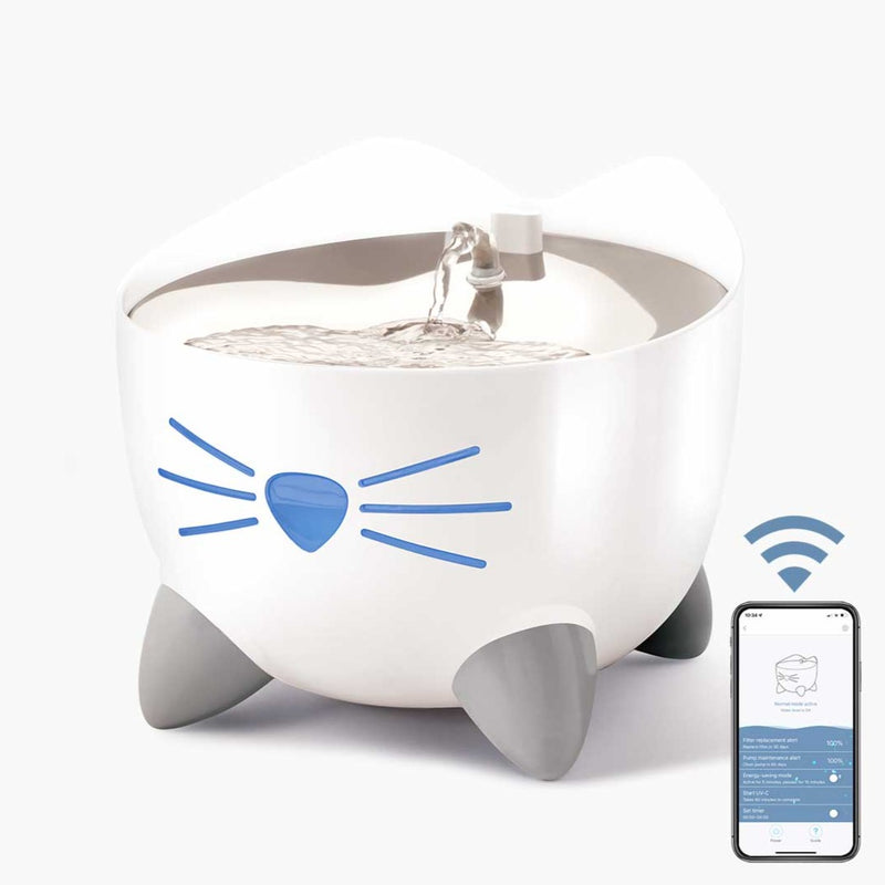 Catit Pixi Smart Cat Drinking Fountain Stainless Steel PeekAPaw