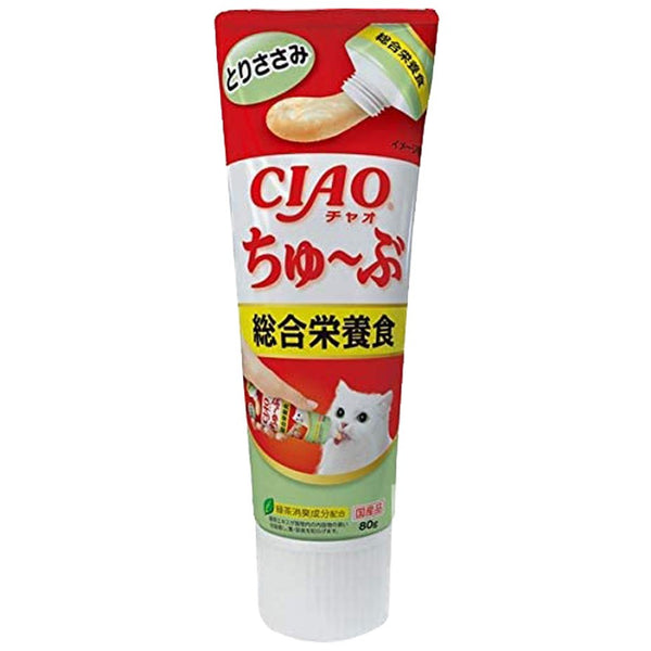 Ciao Cat Treats Churu Tube Chicken Recipe 80g x 6| PeekAPaw Pet Supplies