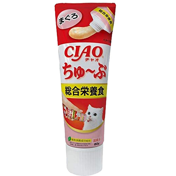 Ciao Cat Treats Tube Complete Nutrition Tuna Recipe | PeekAPaw Pet Supplies