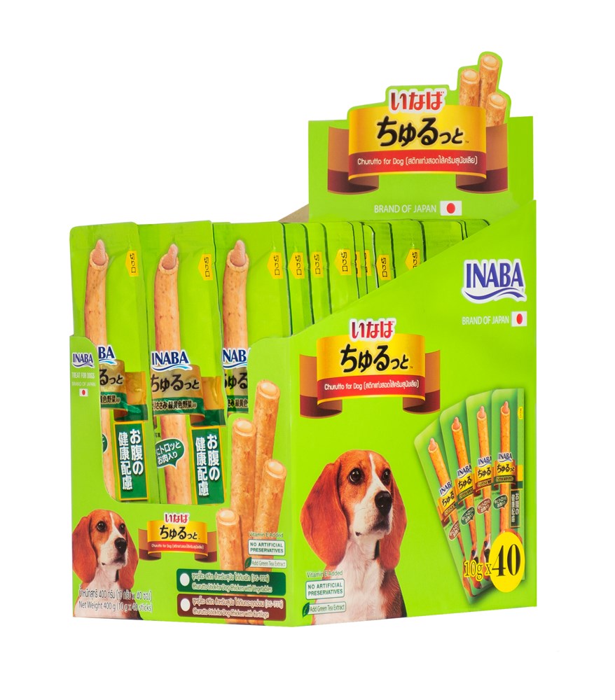 Ciao Dog Treats Churutto Chicken with Vegetables Recipe