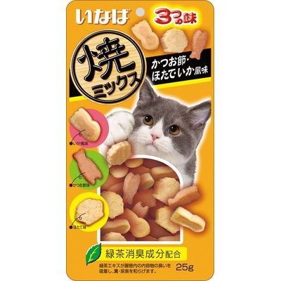 Ciao Cat Treats (Soft Bits Mix) Tuna and Chicken Fillet with Dried Bonito Scallop and Squid Flavor