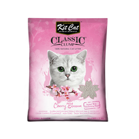 Kit Cat Classic Clump Cherry Blossom bentonite cat litter, 10 litre 7 kg bag front