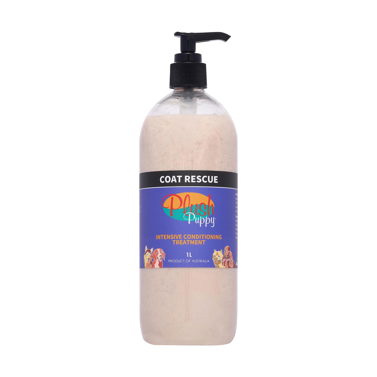Plush Puppy Coat Rescue Intensive Treatment 1 Litre – front of bottle