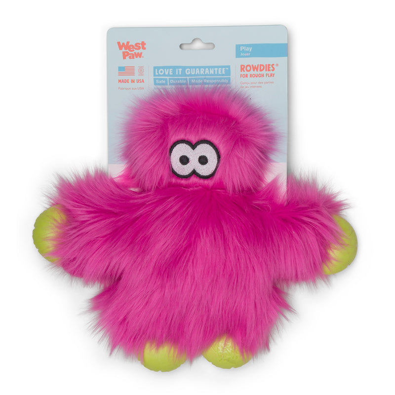 West Paw Rowdie Tough Plush Dog Toys Ruby