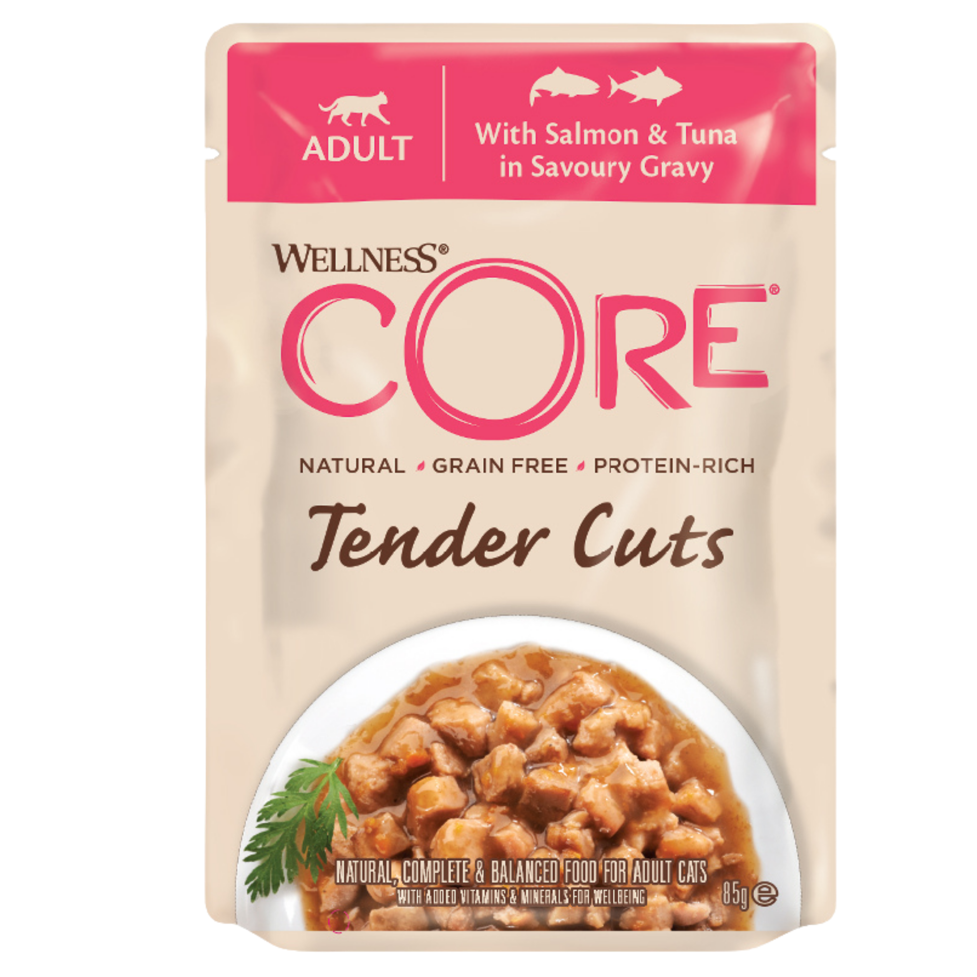 Wellness Core Wet Cat Food Tender Cuts With Salmon & Tuna In Savoury Gravy by Peekapaw