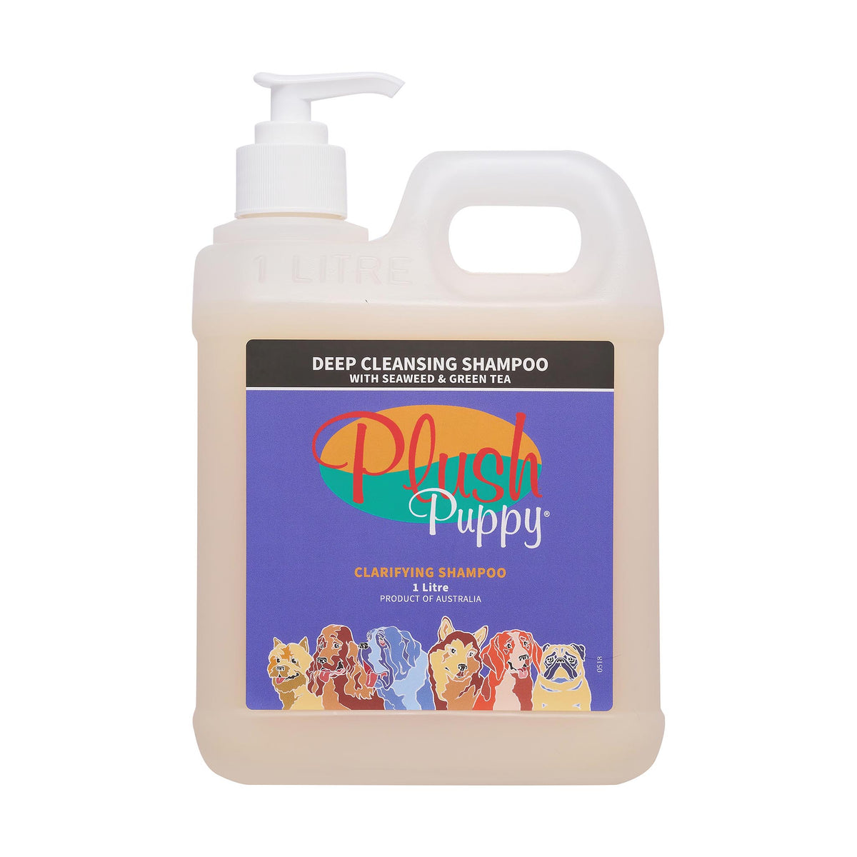 Plush Puppy Deep Cleansing Shampoo 1 Litre – front of bottle