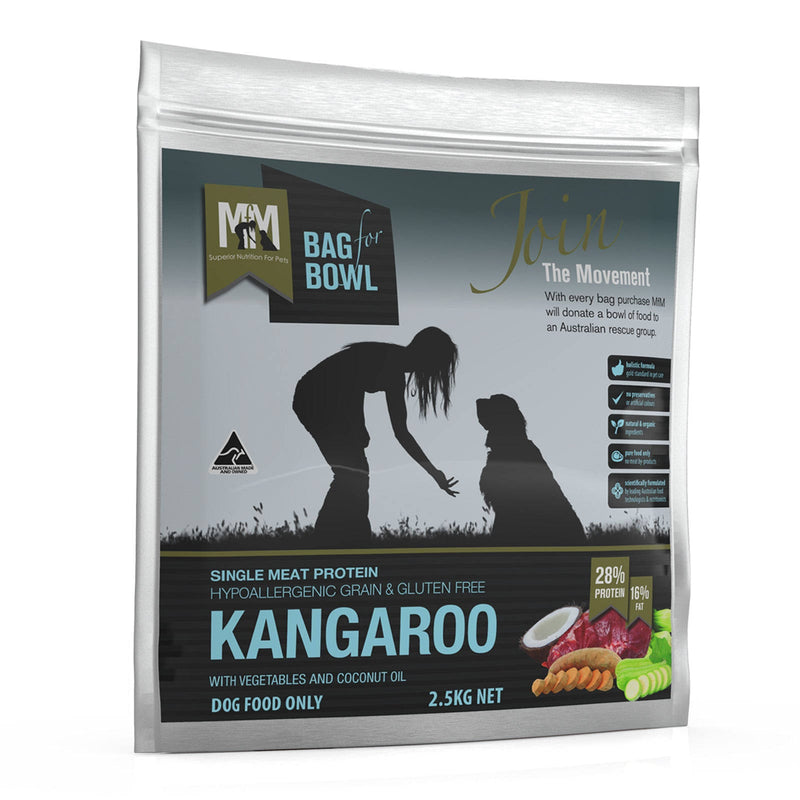 MfM Meals For Mutts Dry Dog Food Single Meat Protein Hypoallergenic Grain & Gluten Free Kangaroo