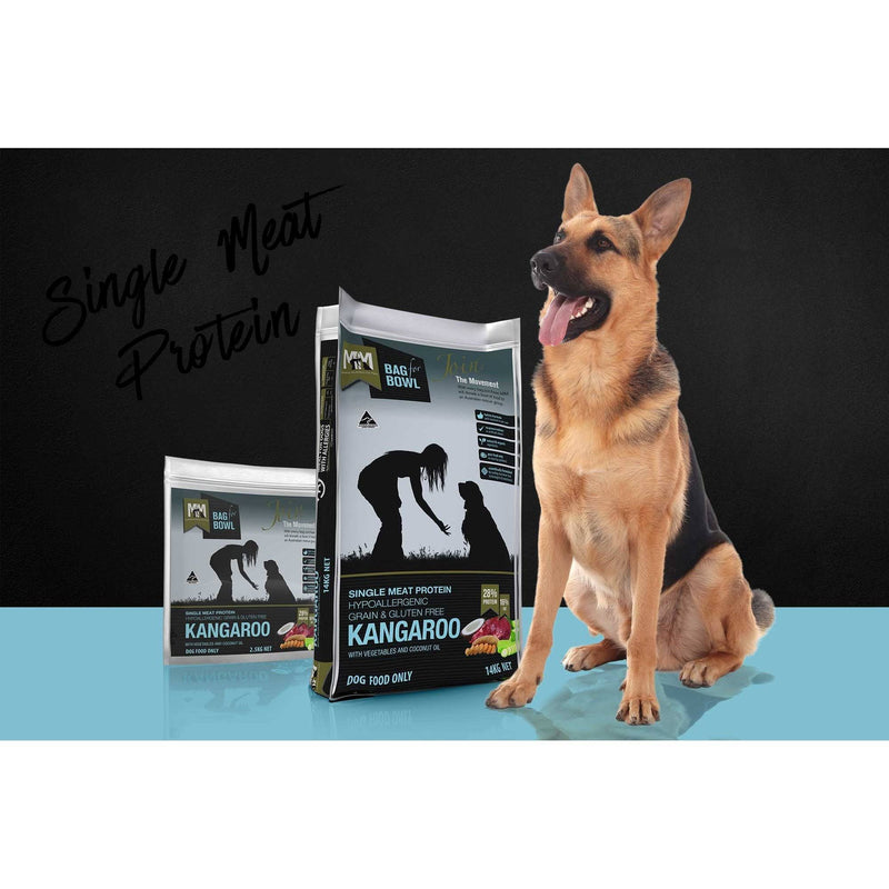 MfM Meals For Mutts Dry Dog Food Single Meat Protein Hypoallergenic Grain & Gluten Free Kangaroo