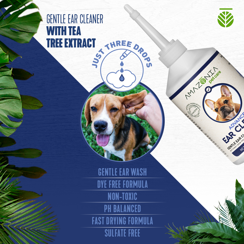 Amazonia Advanced Ear Cleaner With Tea Tree Oil for Dogs  02
