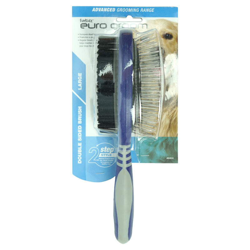 Euro Groom Dog Pin & Bristle Combo Brush