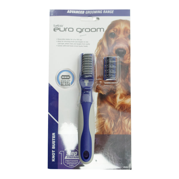 Euro Groom Dog Knot Buster Blade Remover with Spare Blade