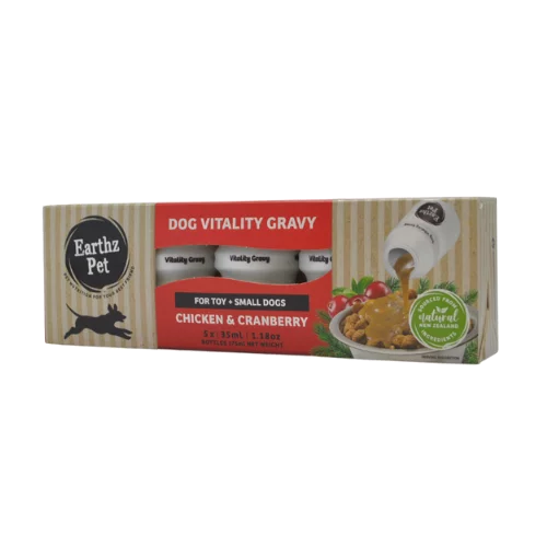 Earthz Pet Dog Vitality Gravy for Toy & Small Dogs Chicken & Cranberry 01