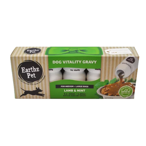 Earthz Pet Dog Vitality Gravy for Medium & Large Dogs Lamb & Mint 03