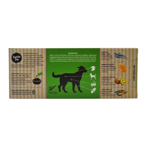Earthz Pet Dog Vitality Gravy for Medium & Large Dogs Lamb & Mint 04