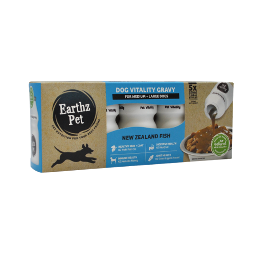 Earthz Pet Dog Vitality Gravy for Medium & Large Dogs New Zealand Fish 02