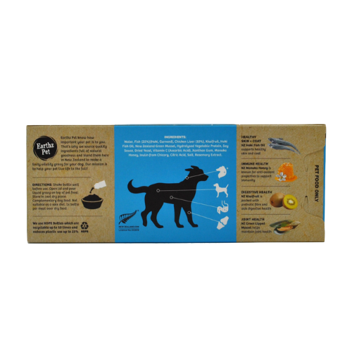 Earthz Pet Dog Vitality Gravy for Medium & Large Dogs New Zealand Fish 04