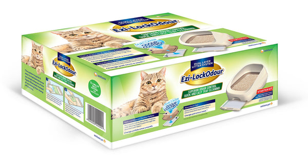 Ezi-LockOdour Dual Layer Cat Litter System Standard Kit