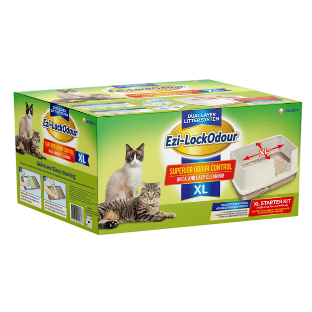 Ezi-LockOdour Dual Layer Cat Litter System XL Kit