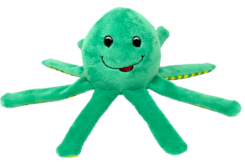 Spunky Pup Dog Toy Clean Earth Recycled Plush Octopus