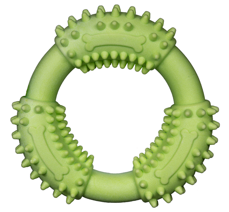 Spunky Pup Dog Toy Gnaw Guard Foam Ring Floats