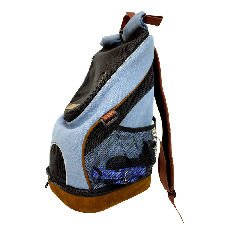 Ibiyaya Denim Fun Lightweight Ventilated Backpack Pet Carrier 04
