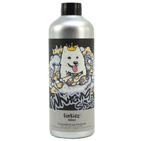 FurKidz Royal Whitening Shampoo, 500ml silver bottle with a crowned white dog in graffiti art