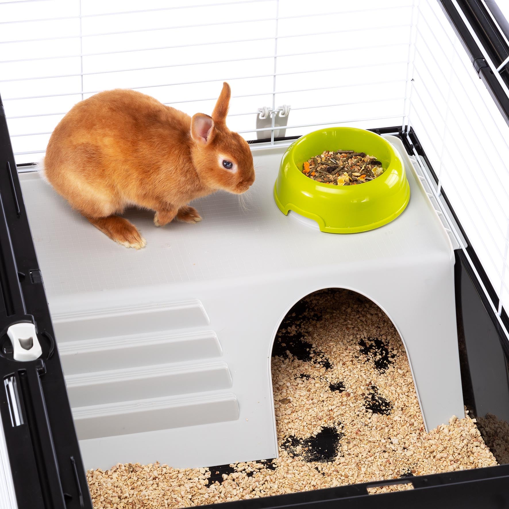 Ferplast Casita 100 Rabbits and Guinea Pigs Cage 03