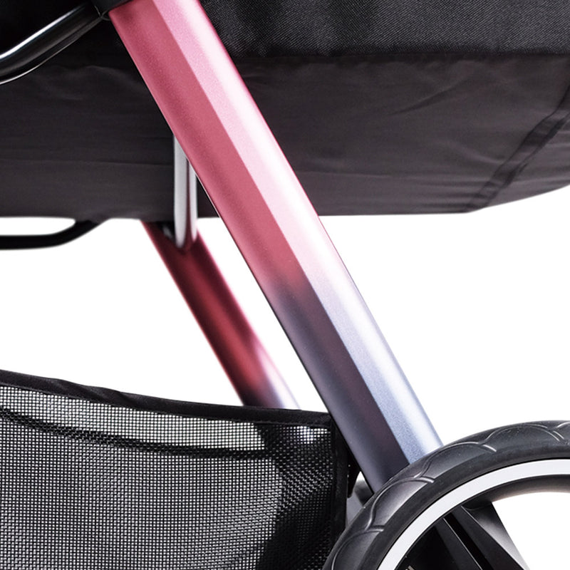 Ibiyaya Luxury Retro Style Foldable Pet Stroller 30kg 10