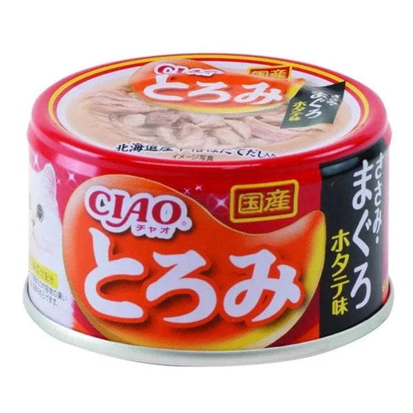 Ciao Cat Treats TOROMI Chicken Tuna & Scallop Can 80g