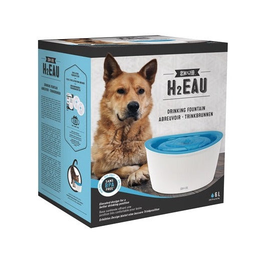 Zeus H2 Eau Drinking Fountain & Accessories for Dogs & Cats