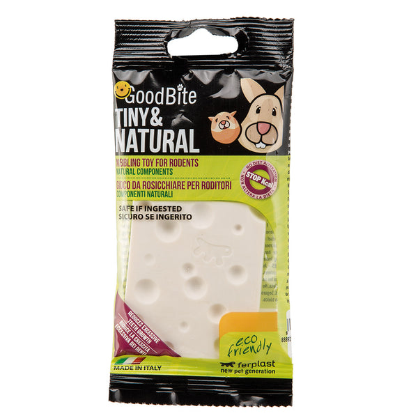 Ferplast Goodbite Tiny & Natural Cheese Bag Toy for Rodents 1 Piece