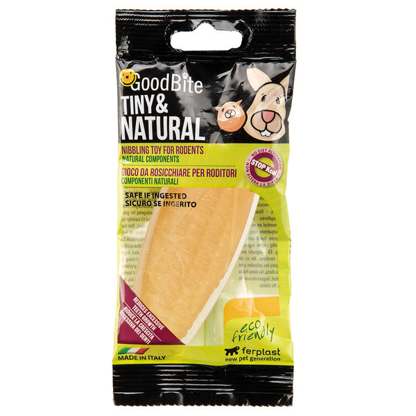 Ferplast Goodbite Tiny & Natural Corncob Bag Toy for Rodents 1 Piece