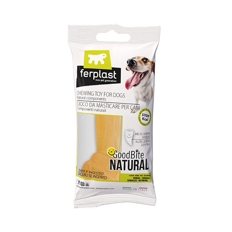 Ferplast Goodbite Natural Cereal Bone Dog Toy 1 X 70gm Pack