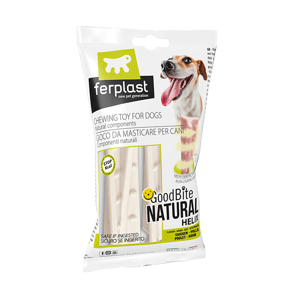 Ferplast Goodbite Natural Chicken Helix Sticks Dog Toy 2 X 23gm