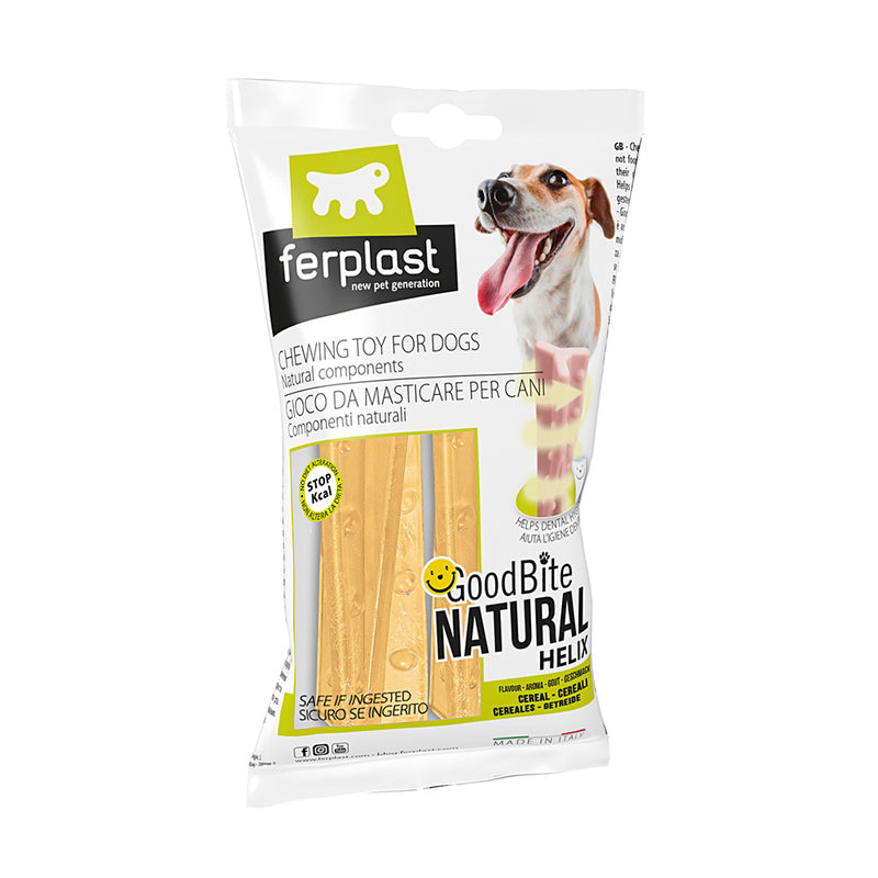 Ferplast Goodbite Natural Cereal Helix Sticks Dog Toy 2 X 23gm