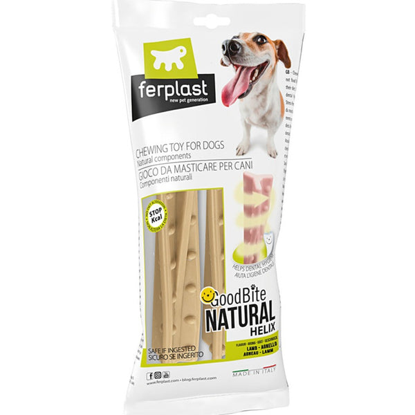 Ferplast Goodbite Natural Lamb Helix Sticks Dog Toy 2 X 16gm