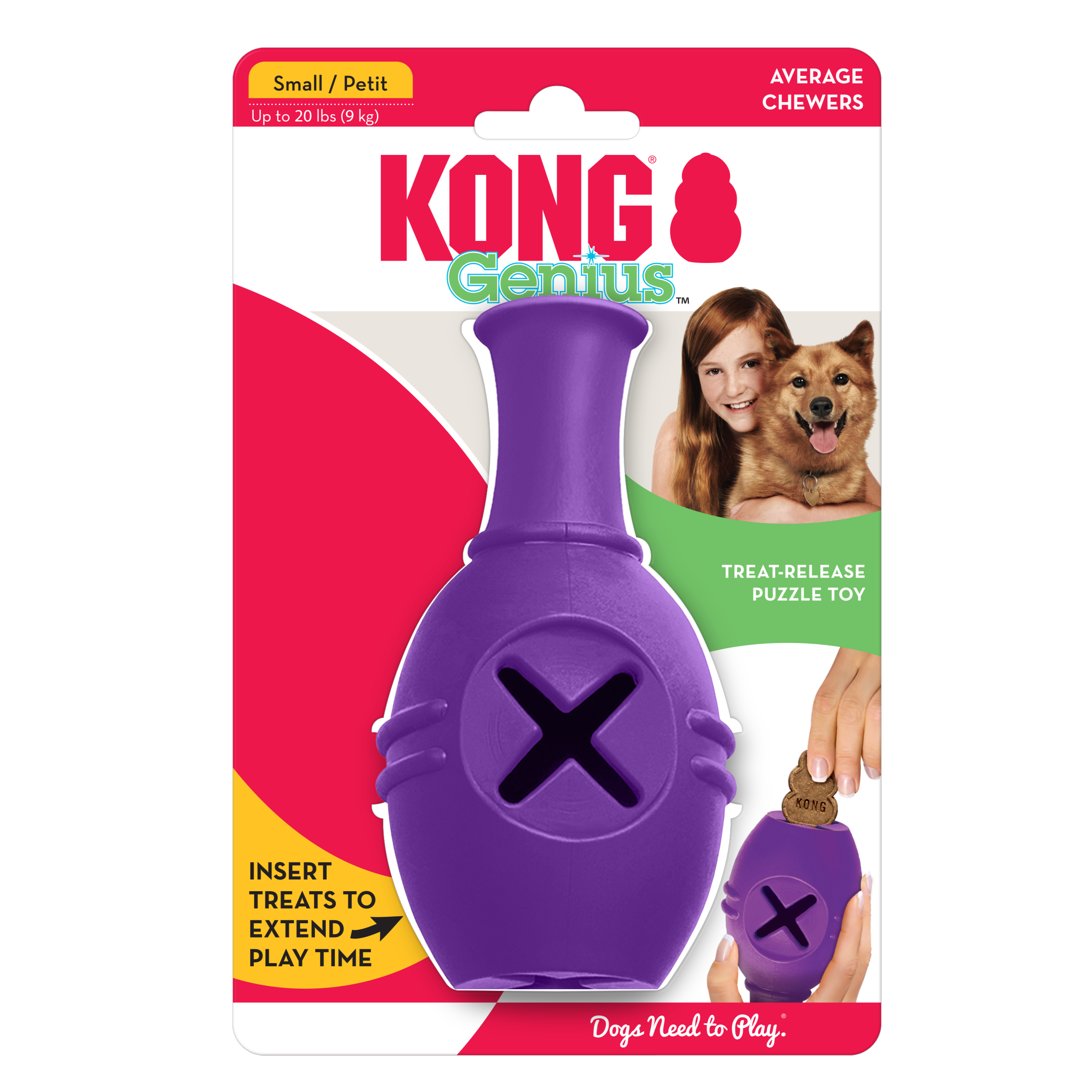 KONG Dog Toys Genius Leo Assorted 01