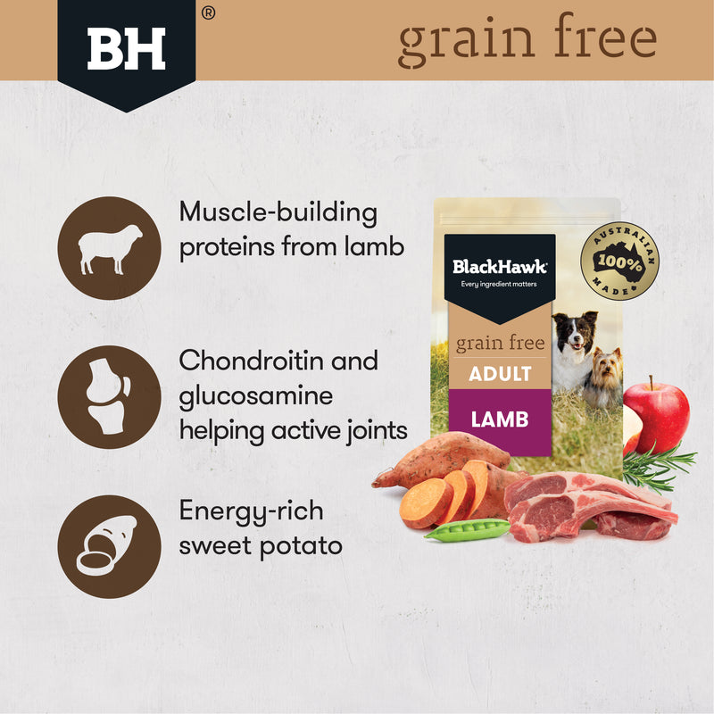 Black Hawk Dry Dog Food Grain Free Adult Australian Lamb 02