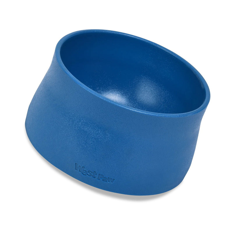 West Paw No-Slip Dog Bowls - Marine Blue | PeekAPaw Pet Supplies