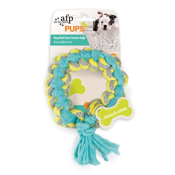 All for Paws AFP Dog Pups Multi Chew Sweater Ropering