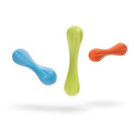 West Paw Hurley bone toys in all colours, in motion