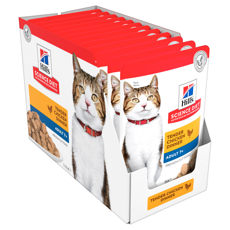 Hill's Science Diet Adult 7+ Tender Chicken Cat Food Pouches 02