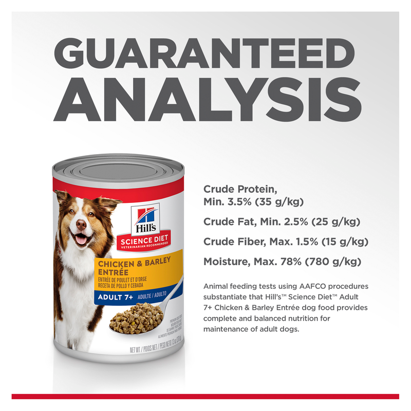 Hill s Science Diet Canned Dog Food Adult 7 Senior Chicken Barley E