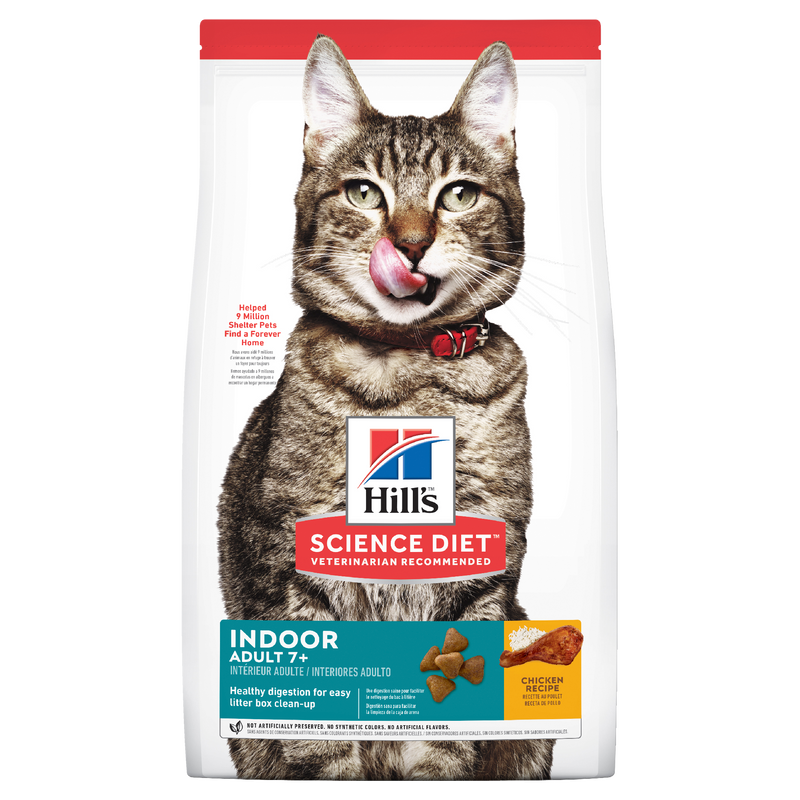 Hill's Science Diet Dry Cat Food Adult 7+ Senior Indoor