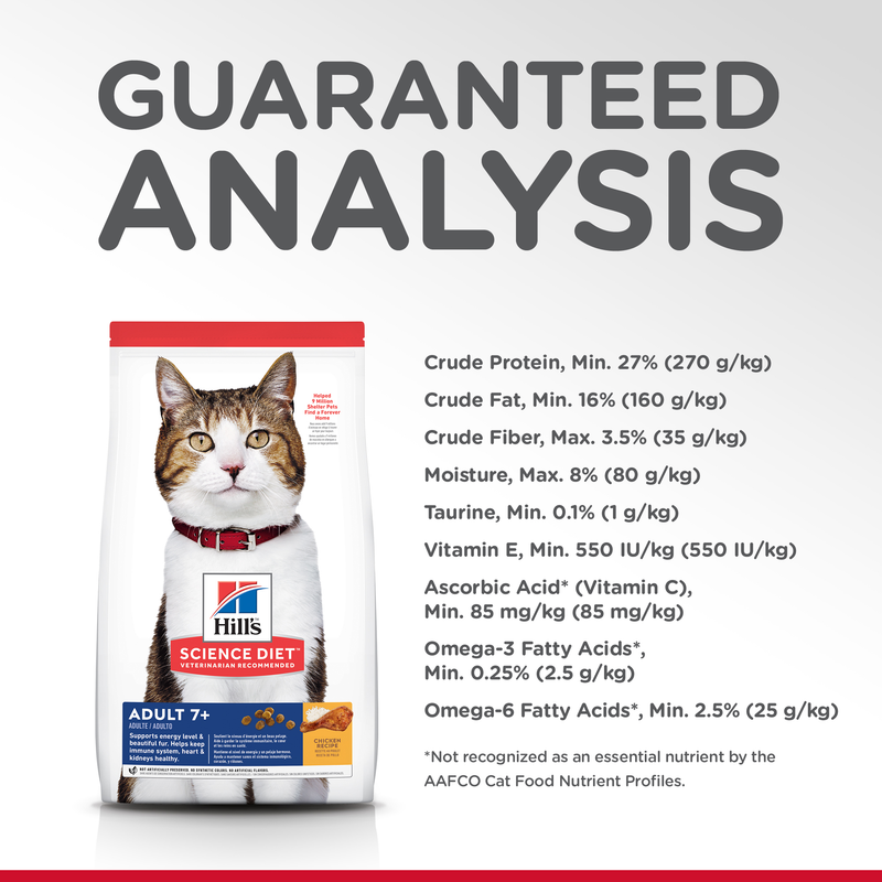 Hill's Science Diet Dry Cat Food Adult 7+ Senior