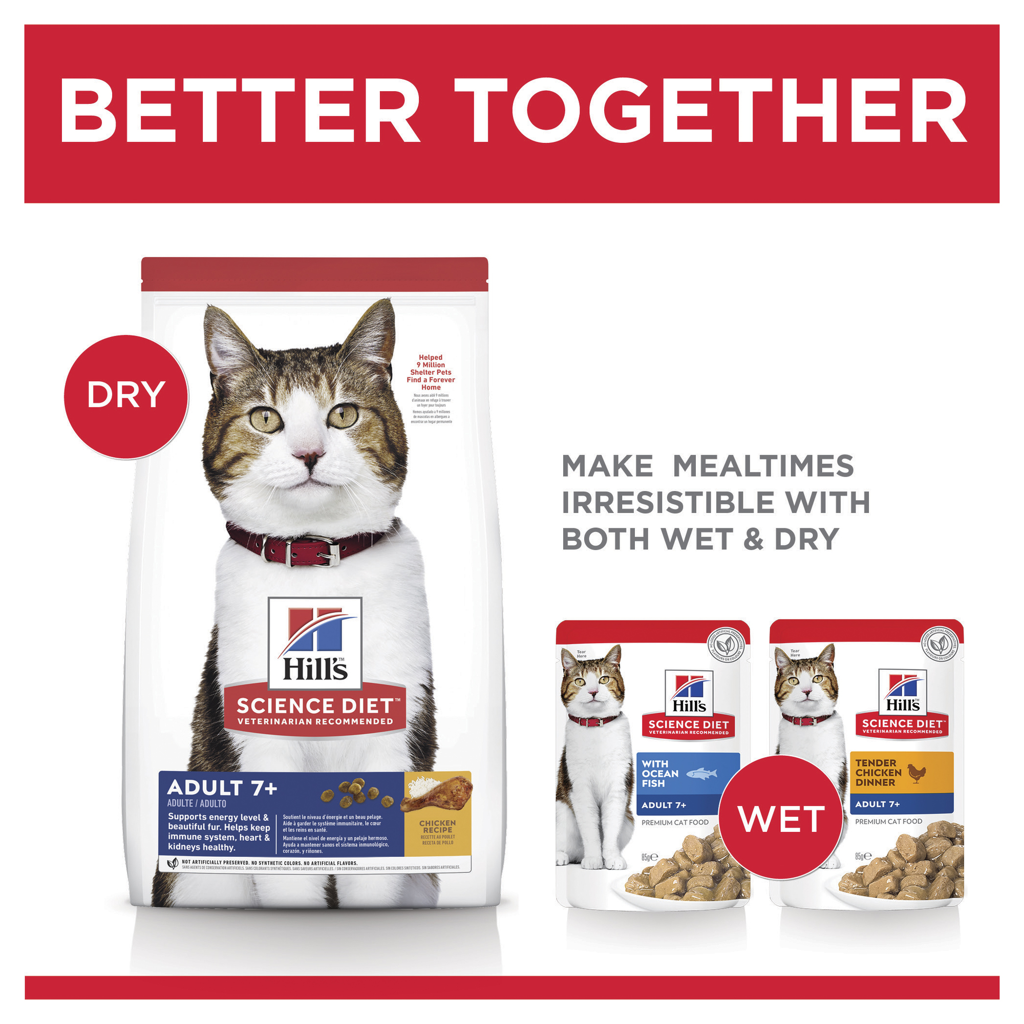 Hill's Science Diet Dry Cat Food Adult 7+ Senior