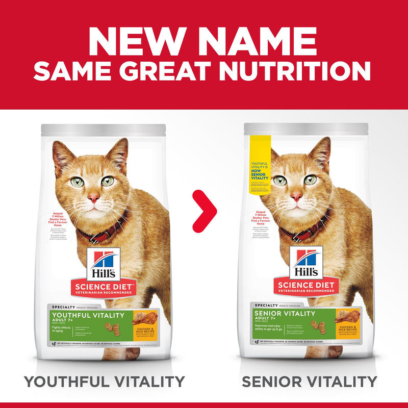 Hill's Science Diet Dry Cat Food Adult 7+ Senior Vitality
