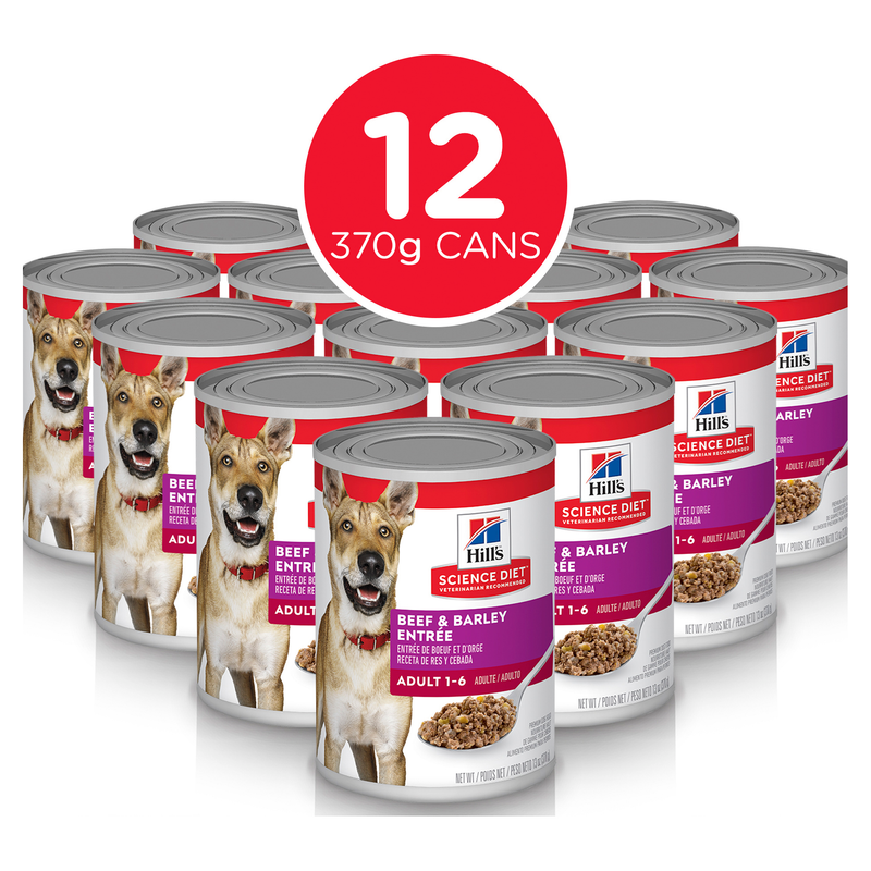 Hill's Science Diet Canned Dog Food Adult Beef & Barley Entree 03