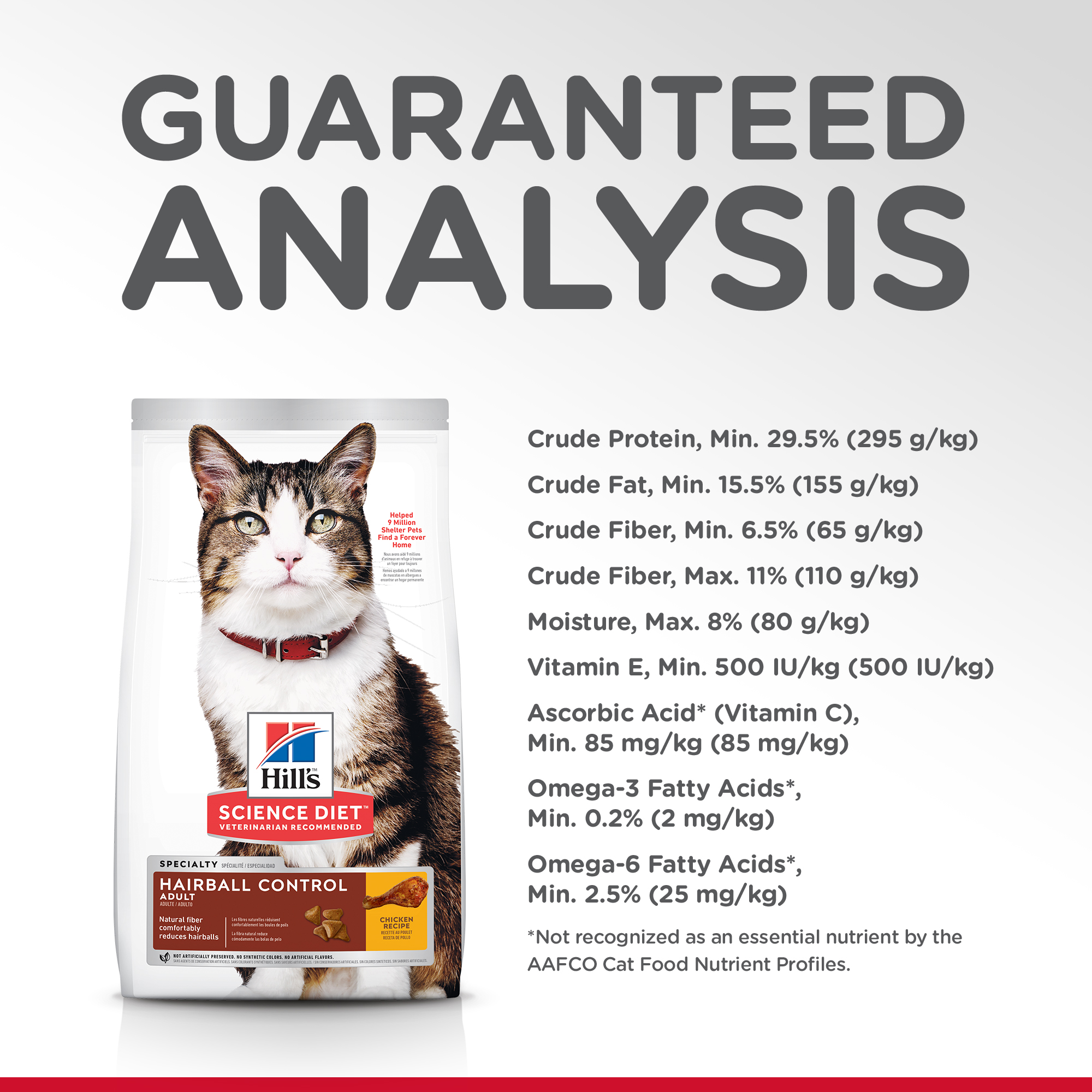 Hill's Science Diet Dry Cat Food Adult Hairball Control