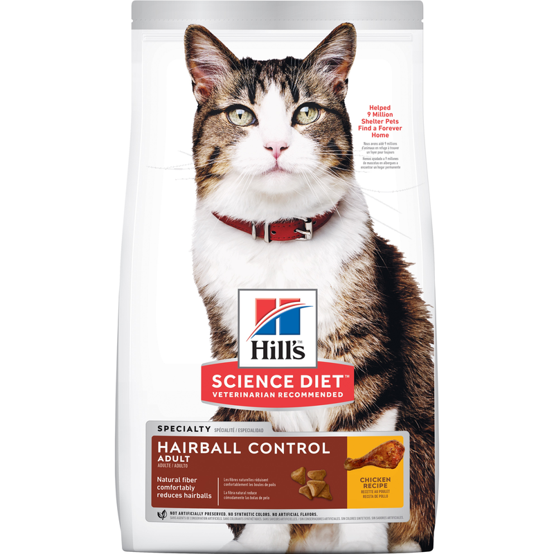 Hill's Science Diet Dry Cat Food Adult Hairball Control